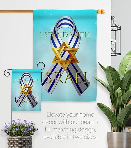 Miniatura 8 de Stand with Israel Flag Home Banner para colgar en la pared de la habitación, patio, porche, puerta, bandera de jardín, tapiz al aire libre, cartel