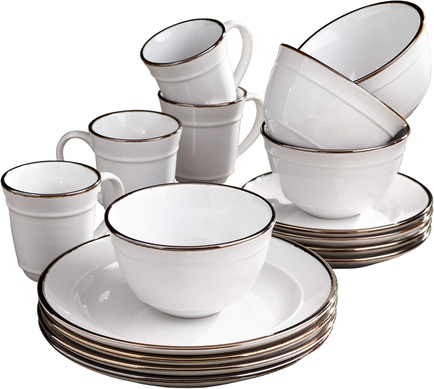 Lucienne Round 16 Piece Dinnerware Set