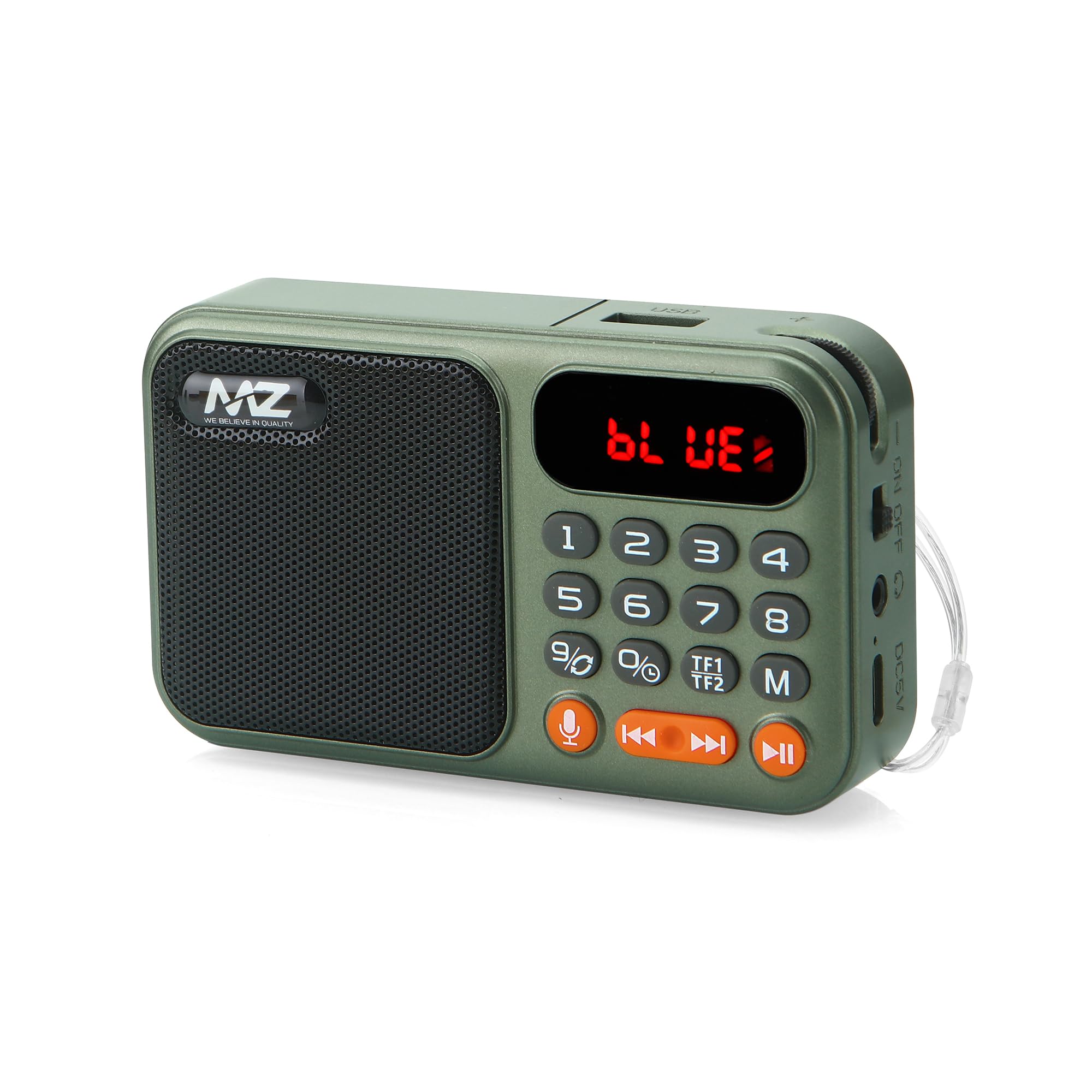 MZ M7 REC (FM Super Radio) with Recording/Bluetooth/USB/Aux/TF Card Functions 5W Power & 1200mAh Battery-picture-31