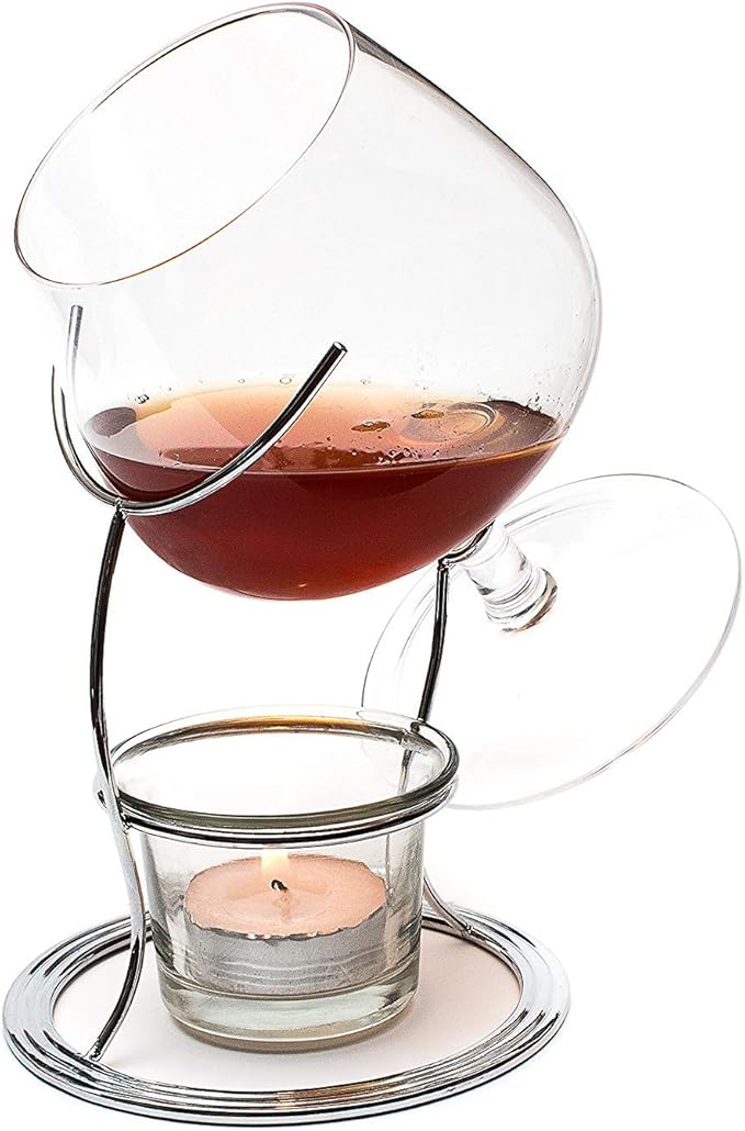 CKB LTD Brandy & Cognac Snifter Warmer Glass Stand Premium Drinking