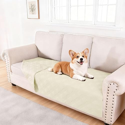hyha Manta impermeable para perro, manta reversible para mascotas, funda de sofá suave lavable para perros, funda impermeable para sofá para