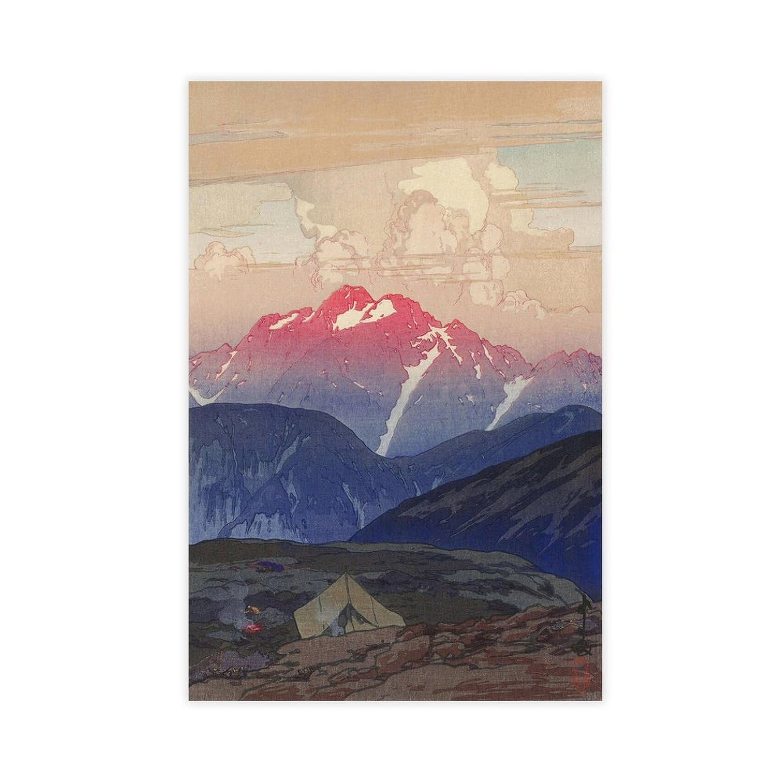 Dfjyjfgjj Yoshida Hiroshi,Morning On Tsurugisan,Japanese Painting Wall Decoration Poster Family Bar Restaurant Garage Cafe Art Sign Gift 24" L X 36" W