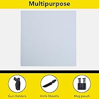 Vista 6 de Kydex Sheets - Solid Color DIY Kit for Crafting Holsters, Sheaths, and Mag Pouches - (8x8, 8x12, 12x12), Premium Thermoform Sheets - Thick, Durable