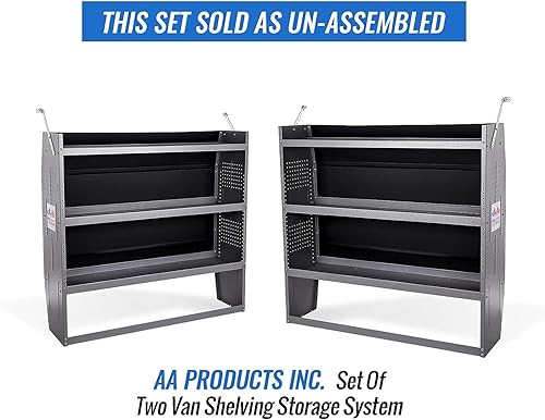 Miniatura 3 de AA Products SH-4304(2) Sistema de almacenamiento de estantería de acero para furgonetas NV200, Transit Connect 2014+, Promaster City y Chevy City