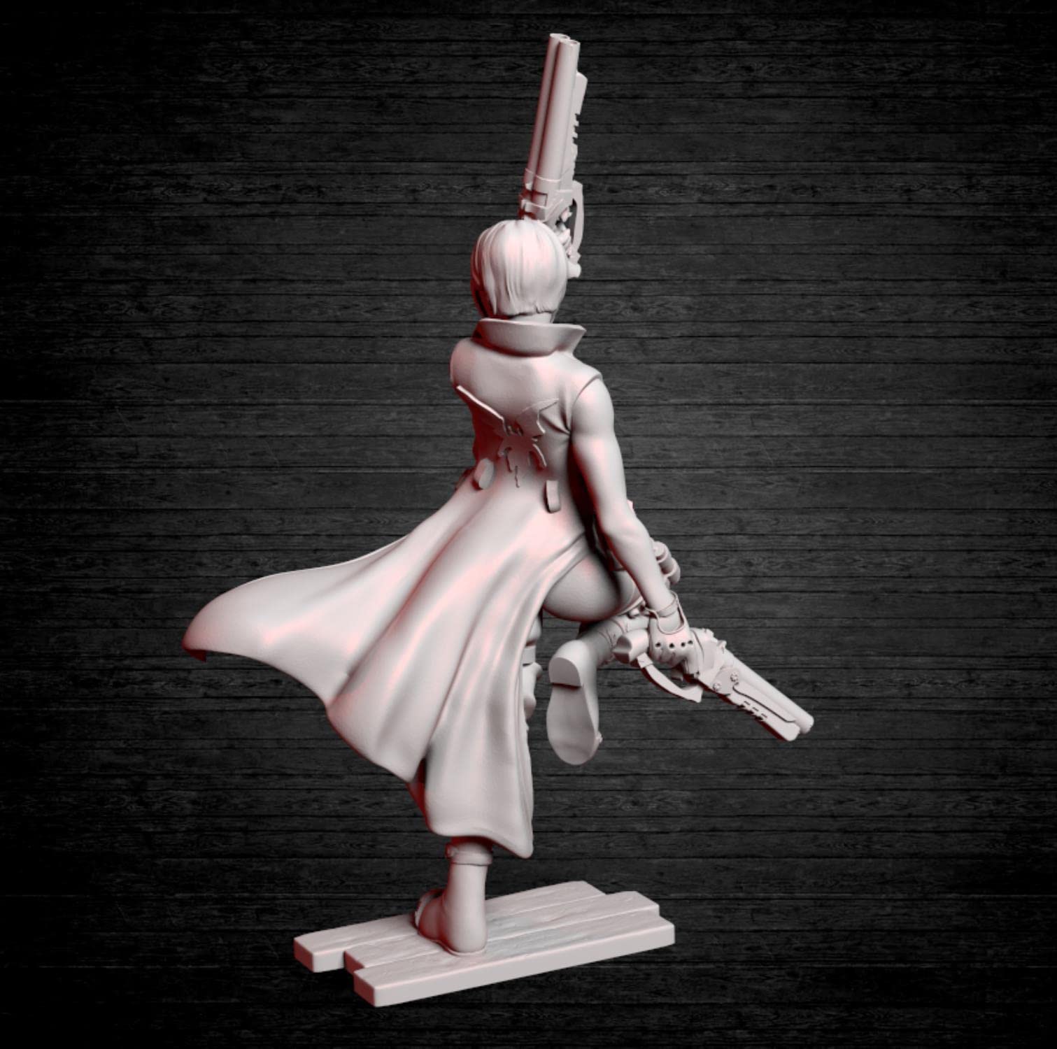 ZHANGJING 1/24 75mm 1/18 100mm Kit Modello in Resina Bounty Hunter Figura Smontato Non Verniciato RA-216