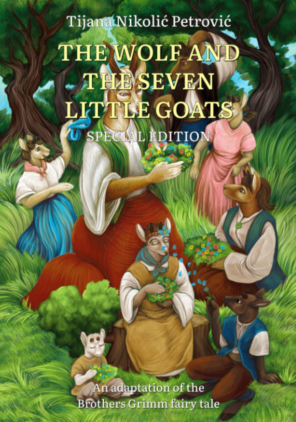 The wolf and the seven little goats: Illustrated children's book, Special Edition