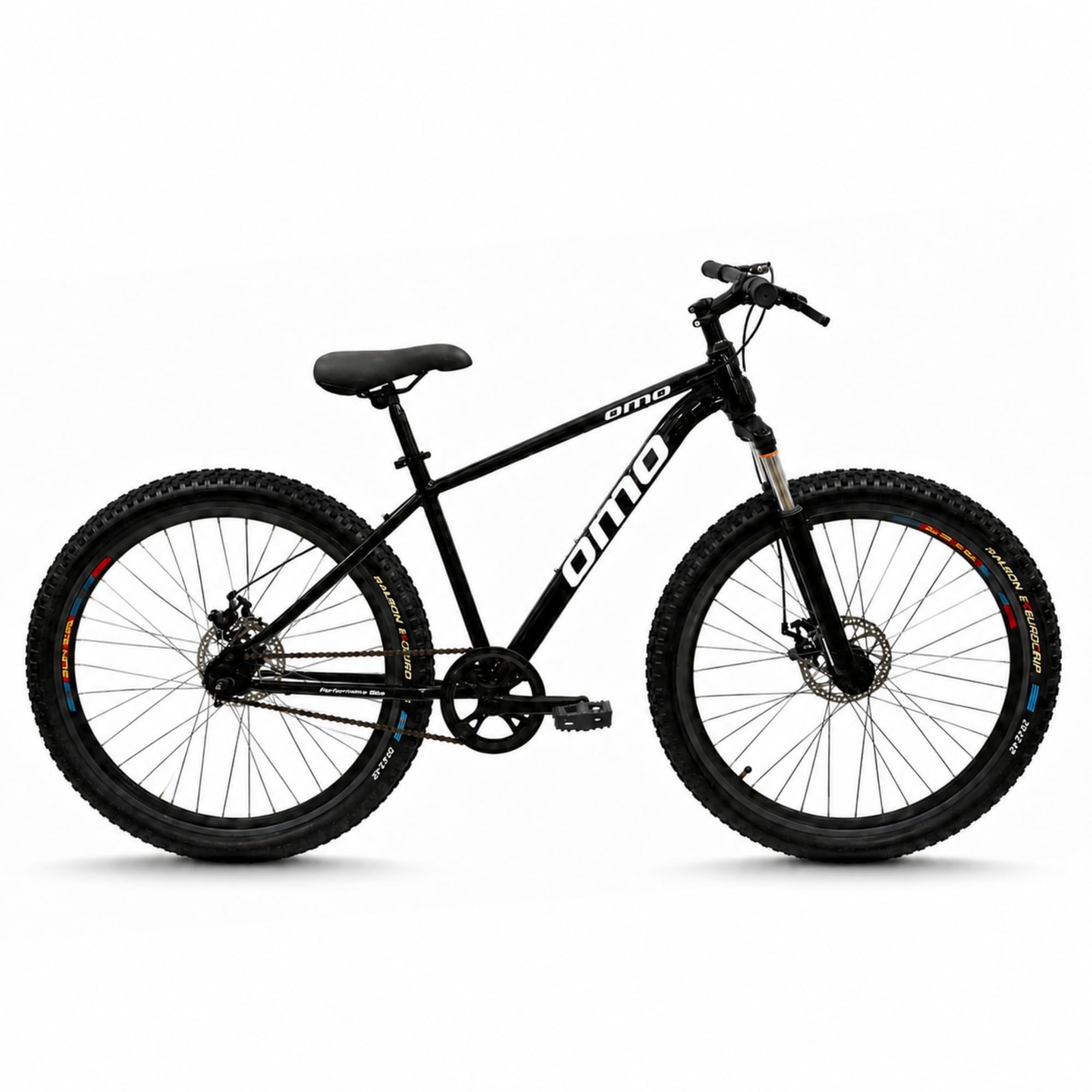 omo Omobikes Shillong Lite | MTB Mountain Cycle | Non Gear | Lockout Suspension | Dual Disc Brakes | 18" Steel Frame| For 15+ Years Unisex Adult (27.5T, Black)-picture-28