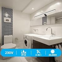 YIQAN LED Tükör Lámpa 30cm Természetes Fehér 4000K Fürdőszobai Világítás 6