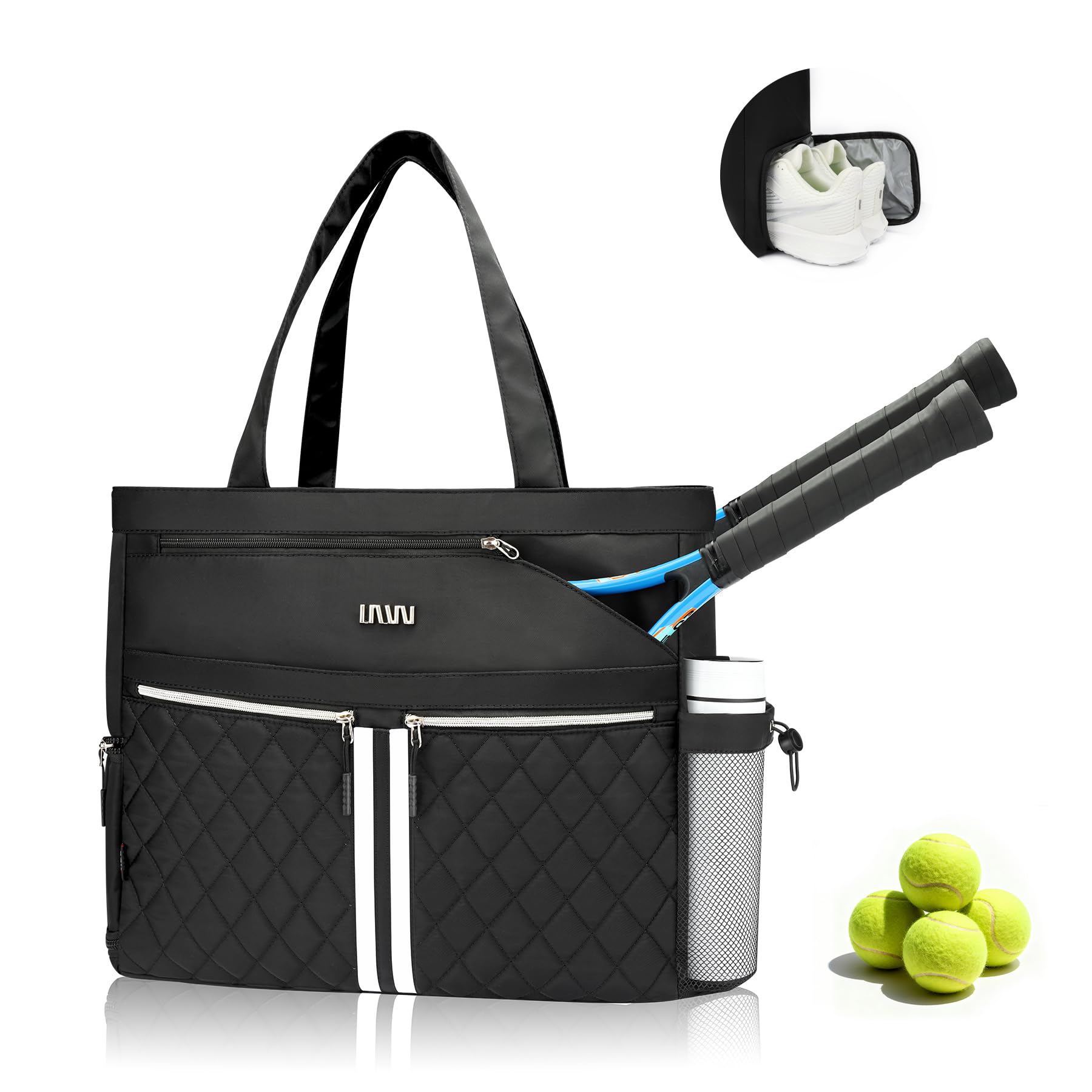 Tennis Bags for Women, Tennis Bag Holds 2 Rackets, Gym Bags with Ventilated Shoe Compartm…