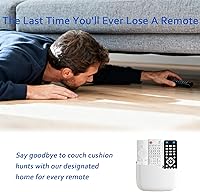 Vista 8 de SUNFICON Soportes de control remoto de montaje en pared, paquete de 2 soportes adhesivos para reproductor multimedia, organizador universal