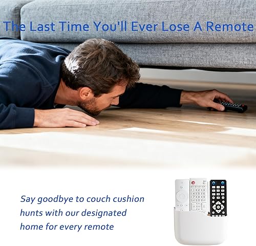 Miniatura 8 de SUNFICON Soportes de control remoto de montaje en pared, paquete de 2 soportes adhesivos para reproductor multimedia, organizador universal