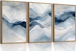 3-Piece Abstract Framed Wall Art for Living Room