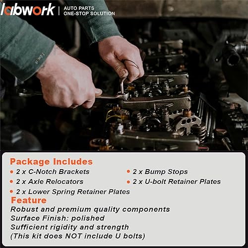 Miniatura 4 de labwork Reemplazo del kit de caída de bajada de muesca C y abatible de eje trasero para Chevy 1999-2007