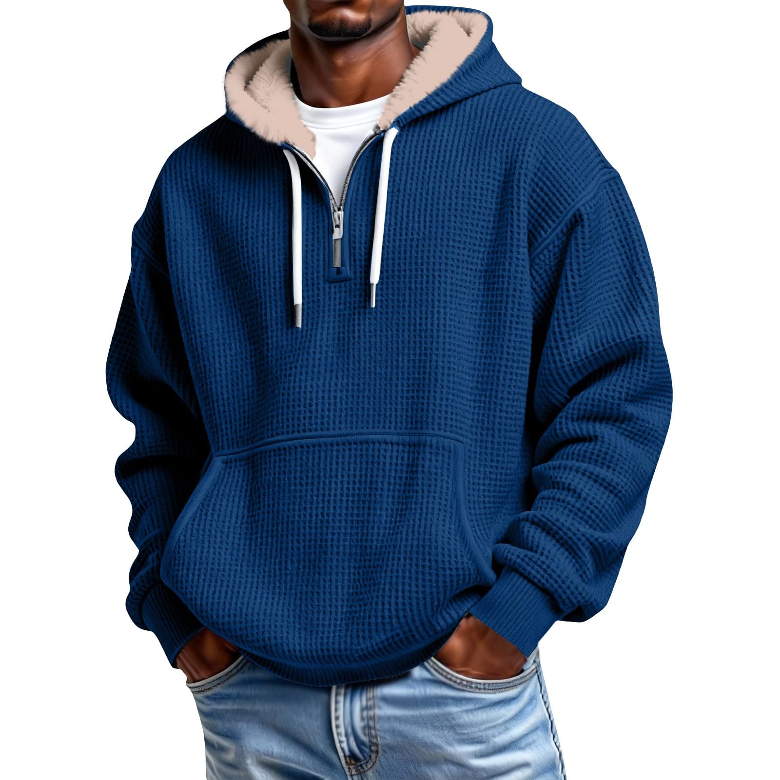 Sudaderas hombres con capucha para un estilo informal de manga larga 8