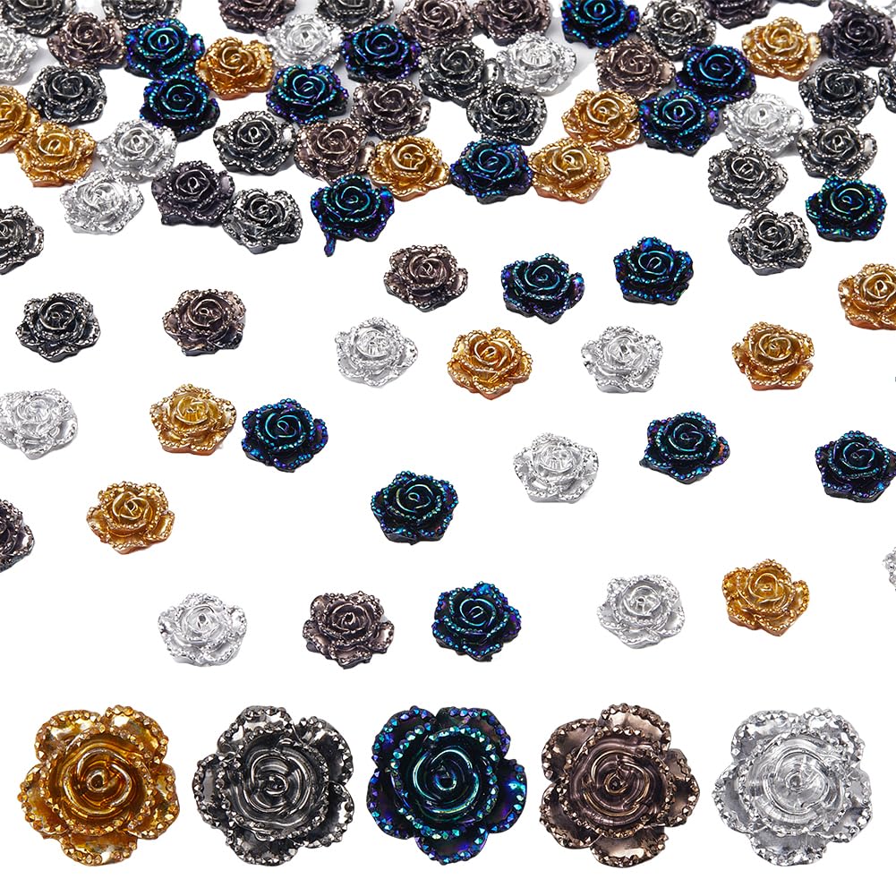 SUNNYCLUE 80 Stück Harz-Cabochons In Zitronenform, Flache Rückseite | Für DIY, Schmuck, Dekoration