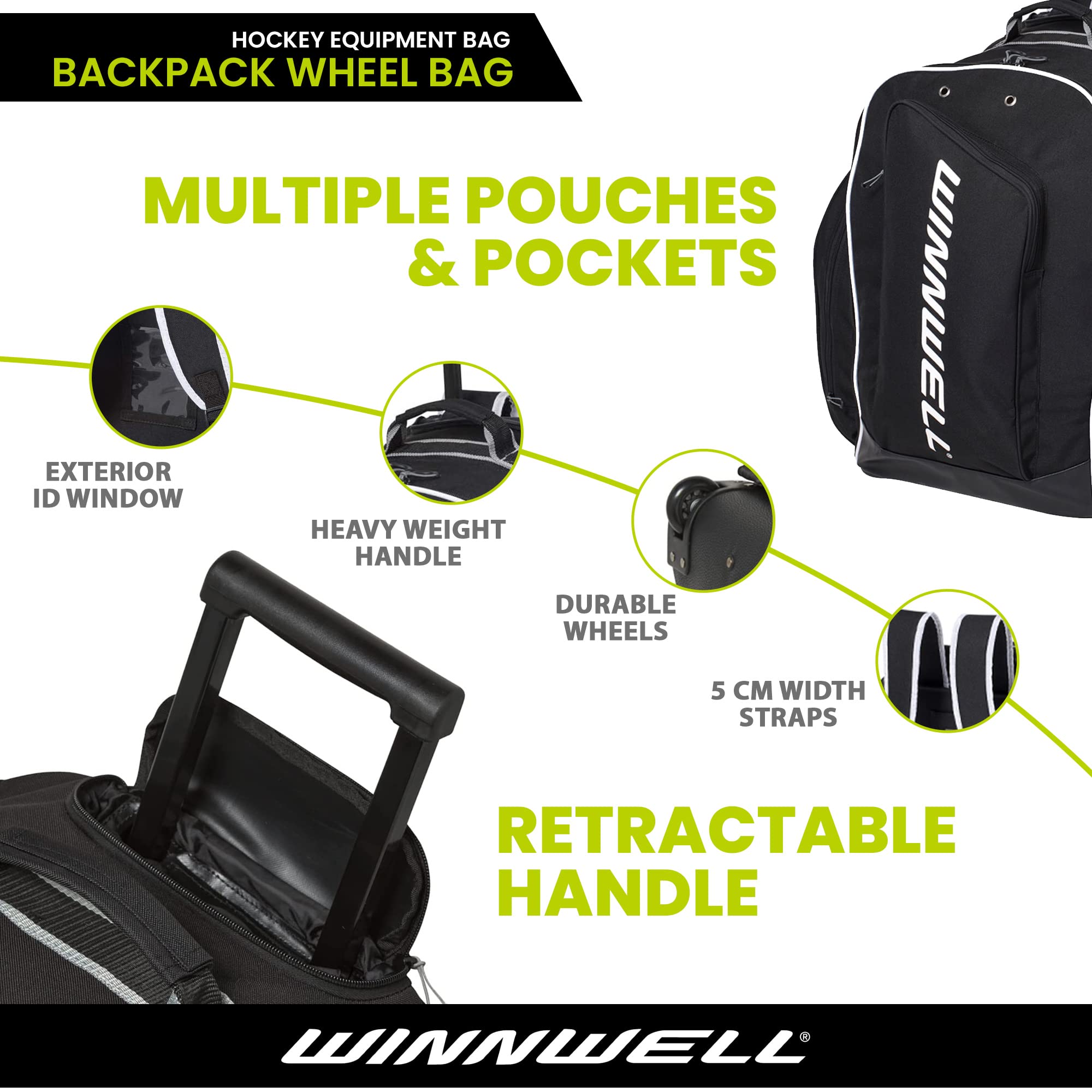 Amazon.co.jp: Winnwell(ウィンウェル) バックパックホッケーバッグ 