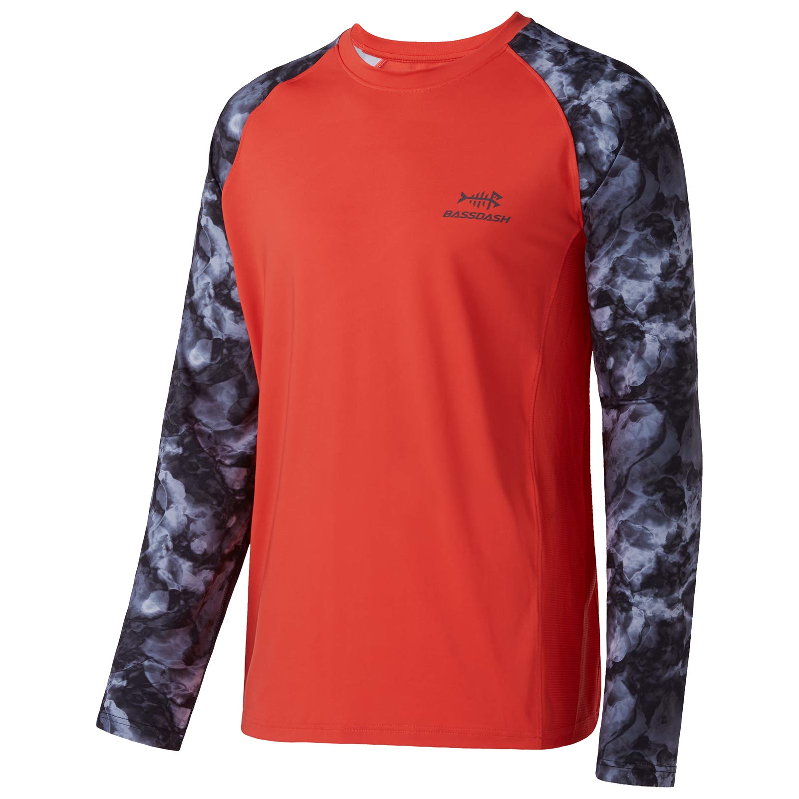 Bassdash Camiseta de Manga Larga para Hombre Camiseta de Camuflaje Performance con protección Solar 50 UPF de Secado rápido