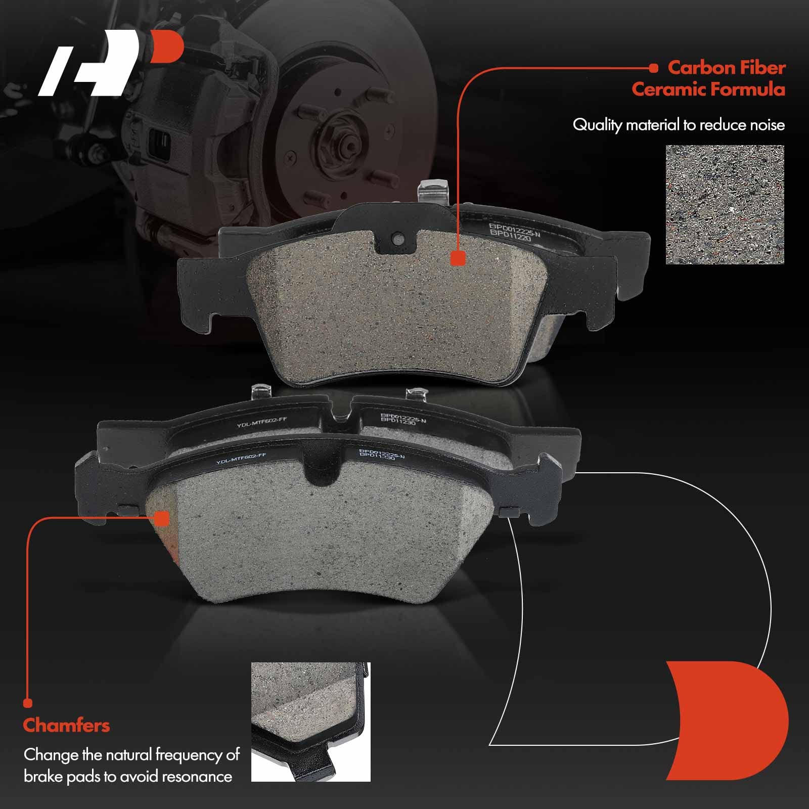 Mercedes Benz Floor Mats Oem A Premium Rear Brake Pads Power Stop 17-1123, Z17 Front Ceramic Brake Pads With Hardware For E350, E, E550, G55, GL320, GL350, GL450, GL550, ML320, ML350, ML450 - Foto 11