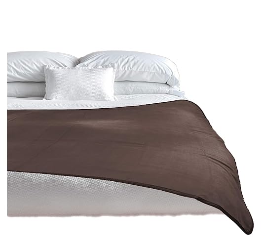 TOP 100% Waterproof Blanket Brown/Beige Bed Furniture Protector. Ultrasoft Love Blanket for Couples Play. Keeps Your Bed Dry, Free of Wet Spots. for Adults and Pets. Leak Proof Machine Wash/Dry 80x60 - Jumbo (80 in x 60 in) - Brown Beige Reversible