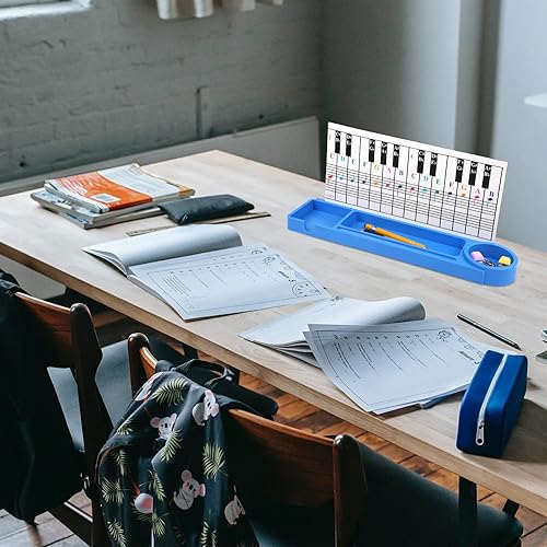 Miniatura 5 de 12 piezas de soporte de escritorio y bandeja de parque, soporte para placas de nombre de escritorio organizador con agarre adhesivo y accesorio de