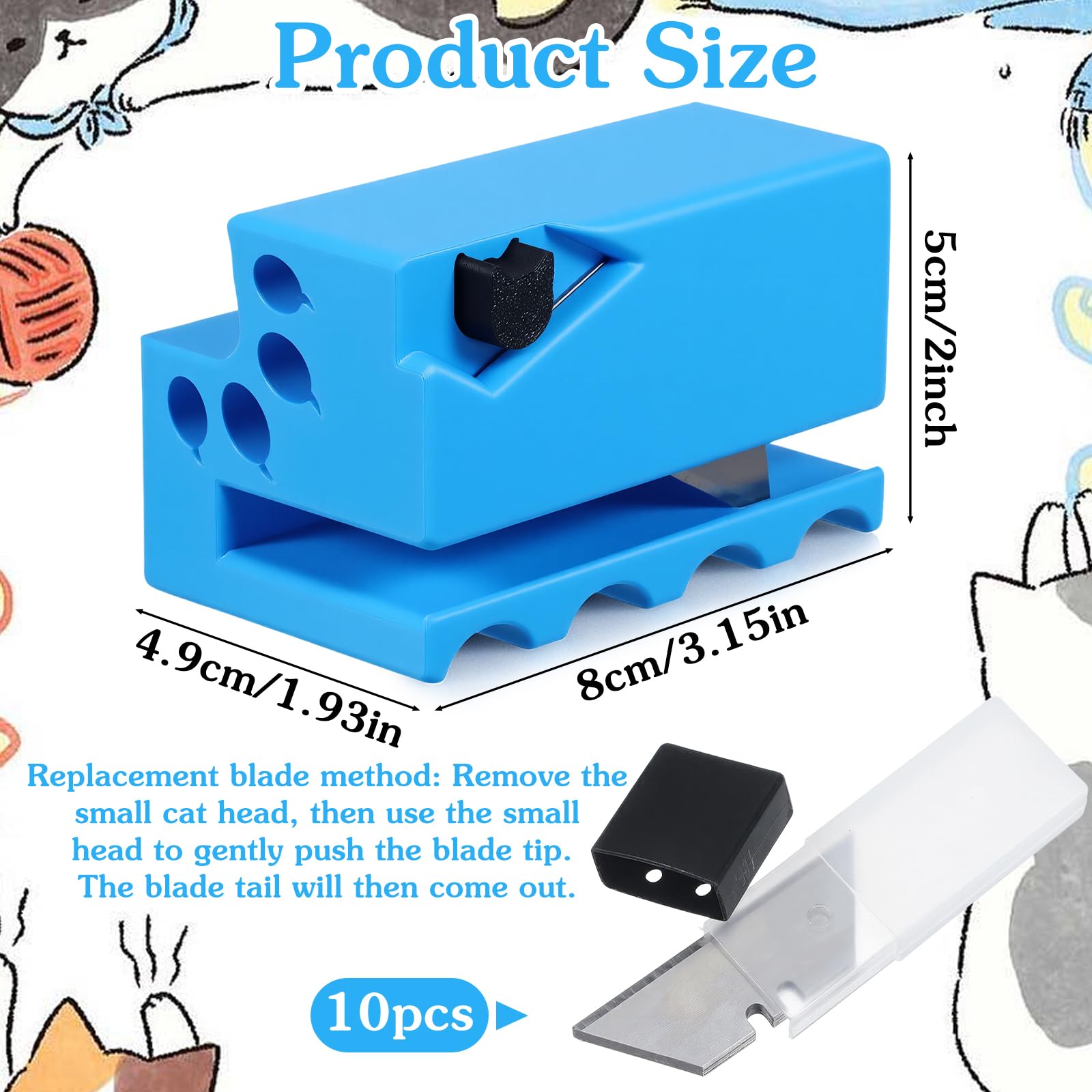 Cat Scratcher Cutter HELLORSO Kitty Cutter-Cardboard Cutter For Cat ...