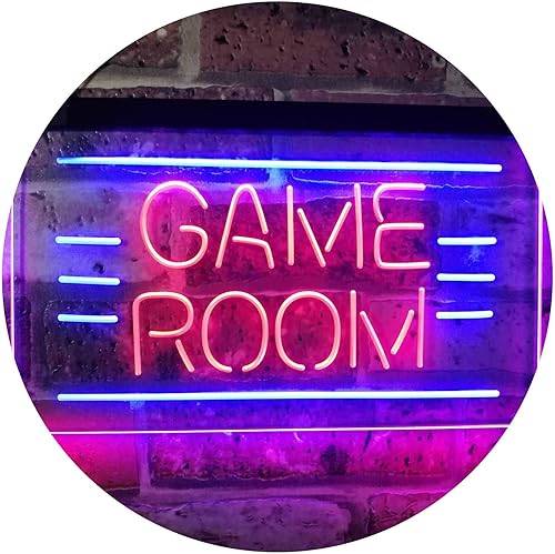 ADVPRO - Señal de neón LED de doble color, color rojo y azul, 16.0 x 12.0in, st6s43-i2338-rb