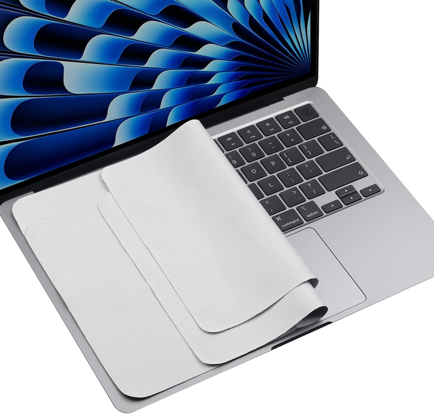 MUBUY-GOL Paquete de 2 paños de limpieza de microfibra compatibles con MacBook Air de 15.3 / MacBook Pro 15 / MacBook Pro de 16 pulgadas y paño de limpieza para MacBook Air/Pro de 15 pulgadas y Pro de