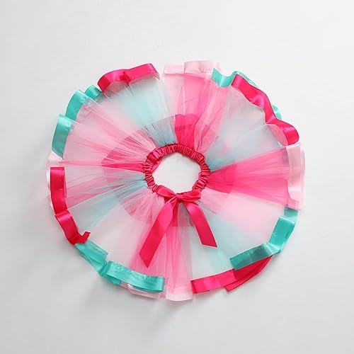 Miniatura 6 de Vestidos para niños Medieval 2023 2024 Faldas niñas pequeñas vestido linda falda princesa hilo rojo estrellas falda multicolor faldas arco iris