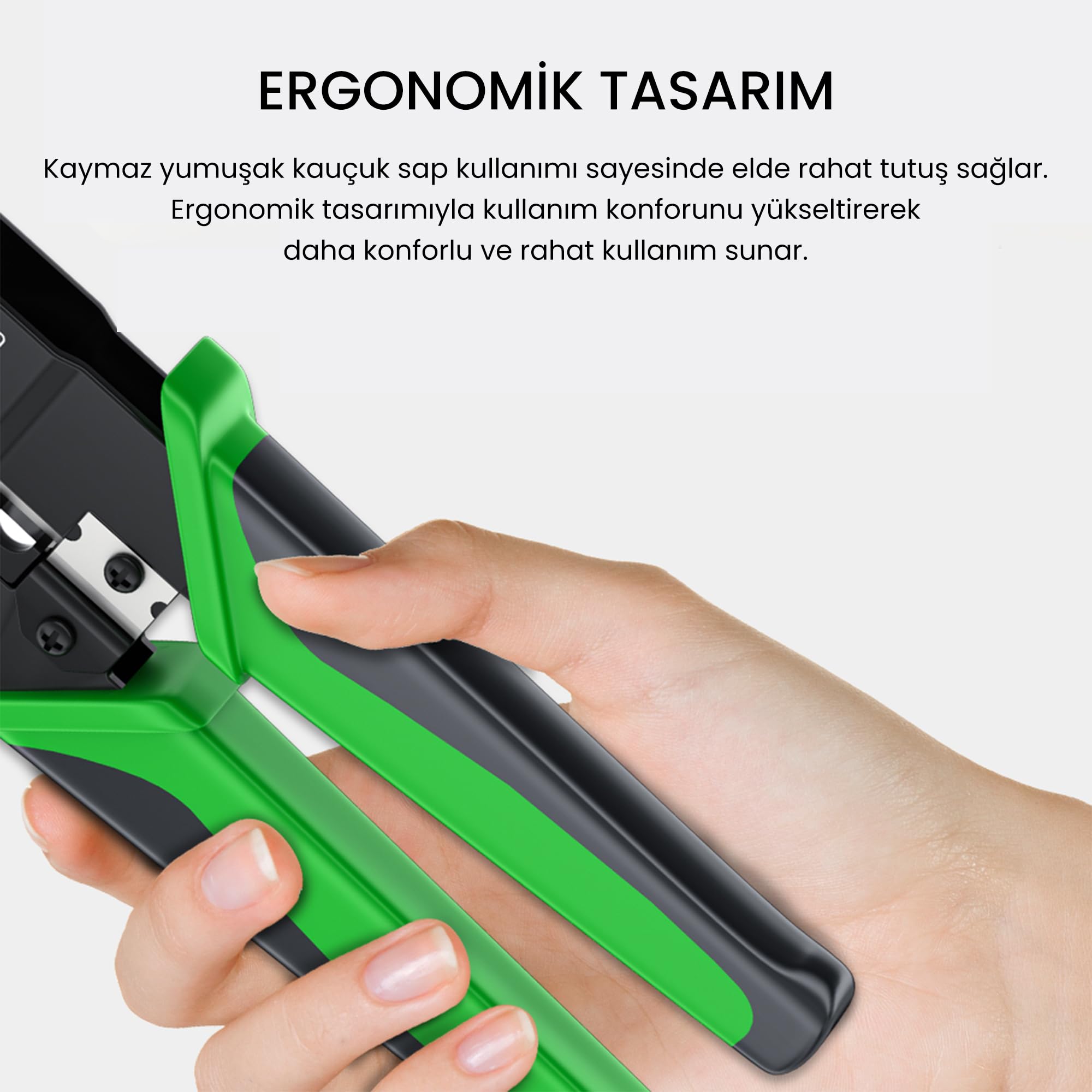 VegGieg RJ45 Ethernet RJ11 Telefon Soket Jack Sıkma Pensesi