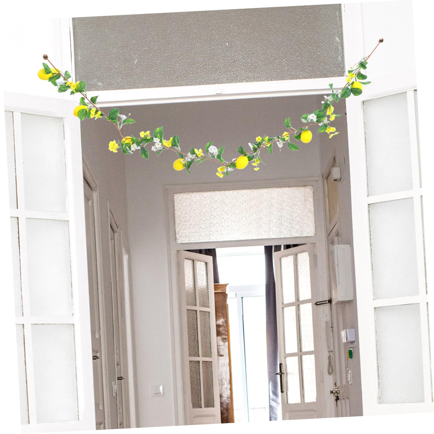PRETYZOOM 2 Stücke Künstliche Zitrone Girlande Greenery Zitrone Reben Wohnkultur Für Hochzeit Party