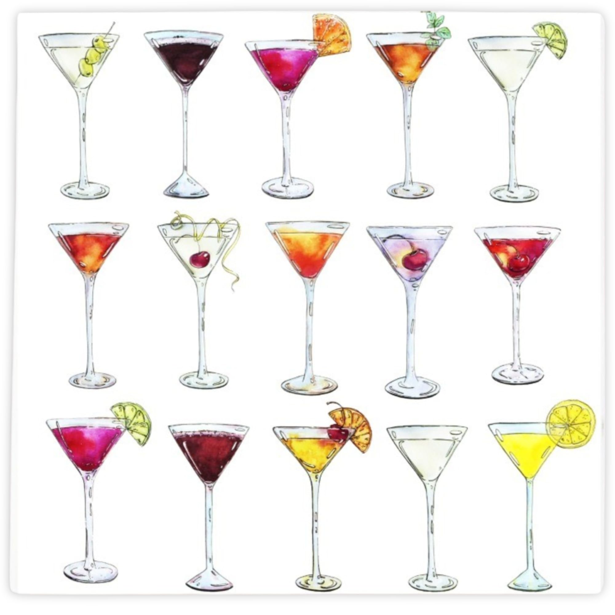 Martini Napkins for Martini Birthday Decorations, a Tiny Bit Older Party Decor, Cocktail Napkin for Bachelorette Party 65ct Cocktail Napkins 3ply