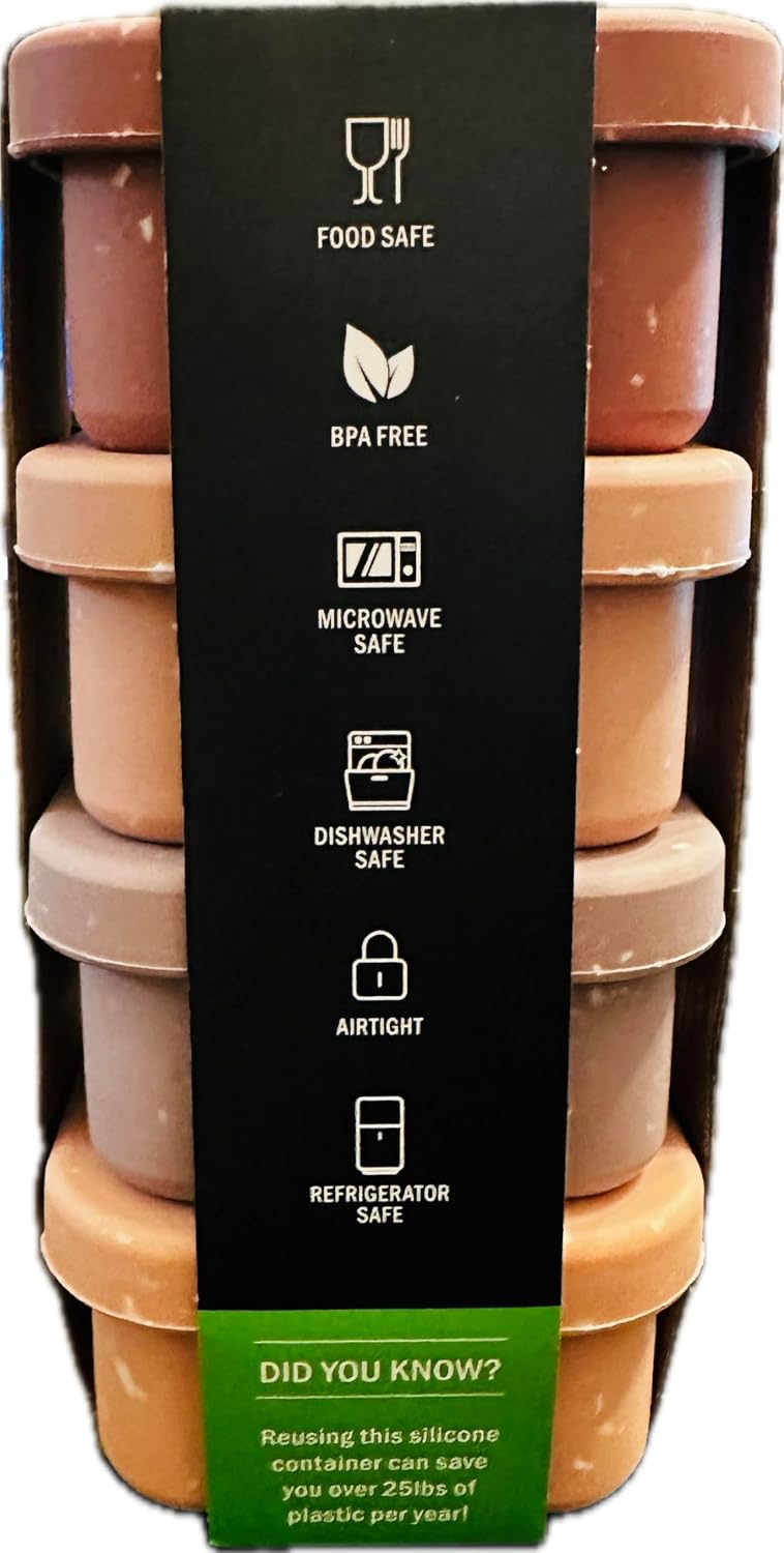 SILICONE CONDIMENT CONTAINER SET (PURPLE)
