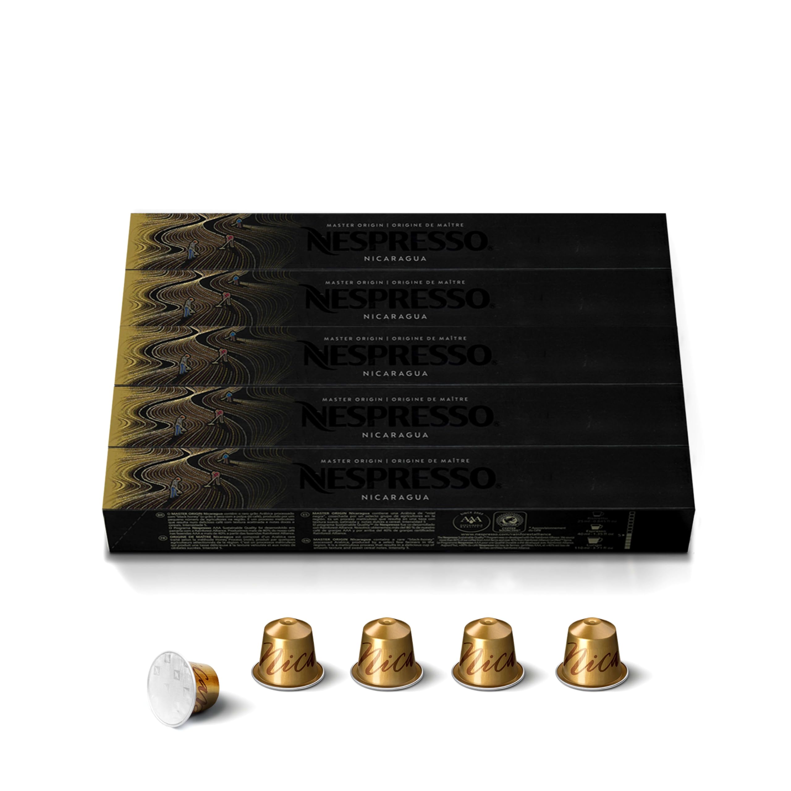 Capsules Original Line, Nicaragua Master Origin, Medium Roast Coffee, 50 Count Coffee Pods