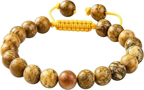 Miniatura 806 de Amazing Gemstone Crystal Bracelet for Women Men's Gifts - Protection Healing Crystal Bracelet - 8mm Gemstone Beaded Adjustable Bracelet Pulseras