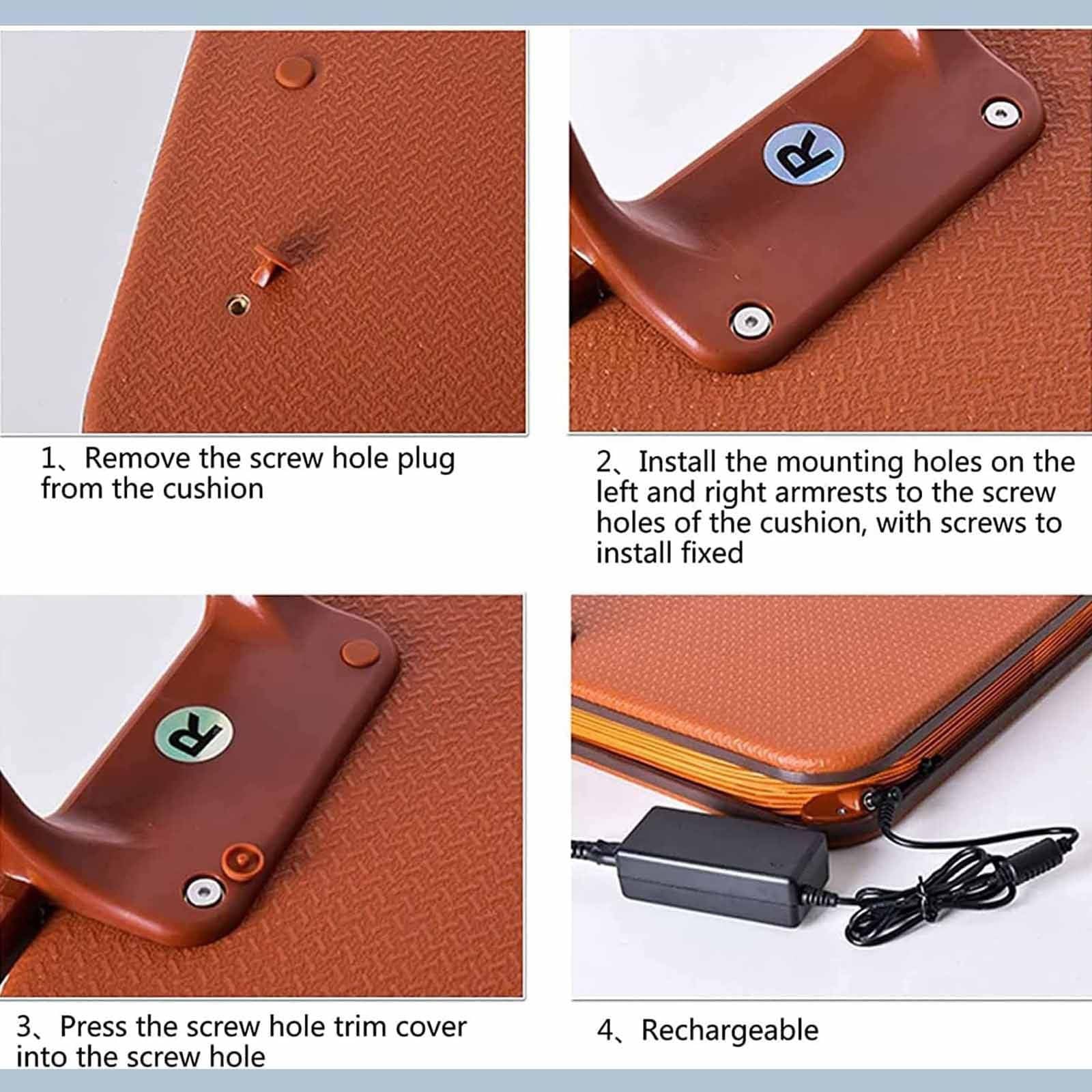 Sedile elevatore portatile intelligente, cuscino di assistenza per il sedile elevatore elettrico, portatile e sicuro, ausilio per la mobilità, malattie muscolari, ginocchia deboli, anziani,