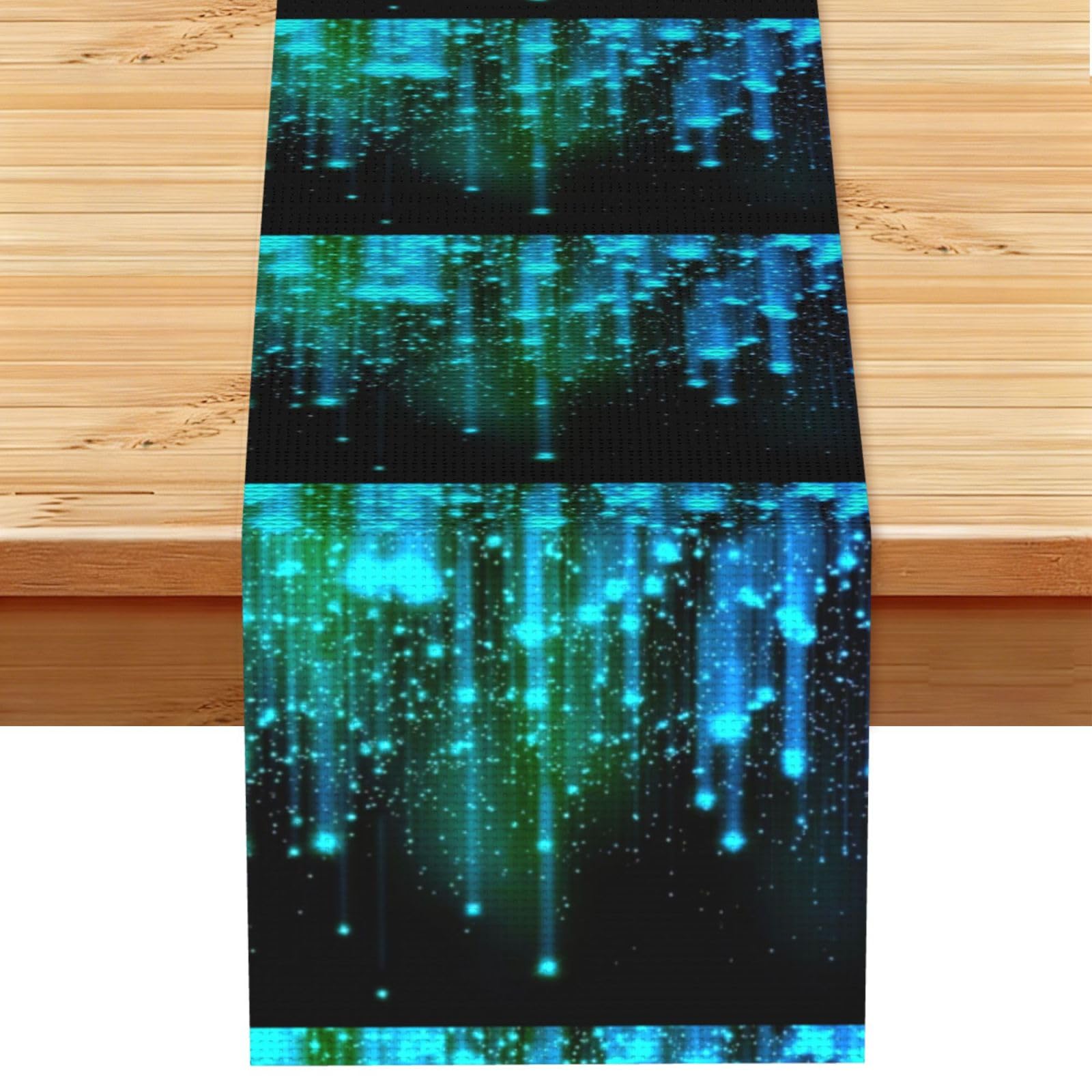 Stars Multi Purpose Table Runner for Home Decor, Printed Table Cloth for Kitchen Table, Countertops & Dining Area