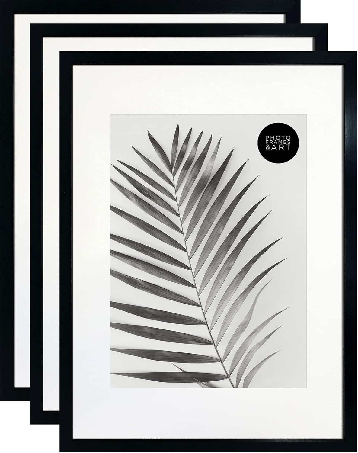 pf+a Set of A3 A2 For A3 Black Frames Styrene Window Multipack A2