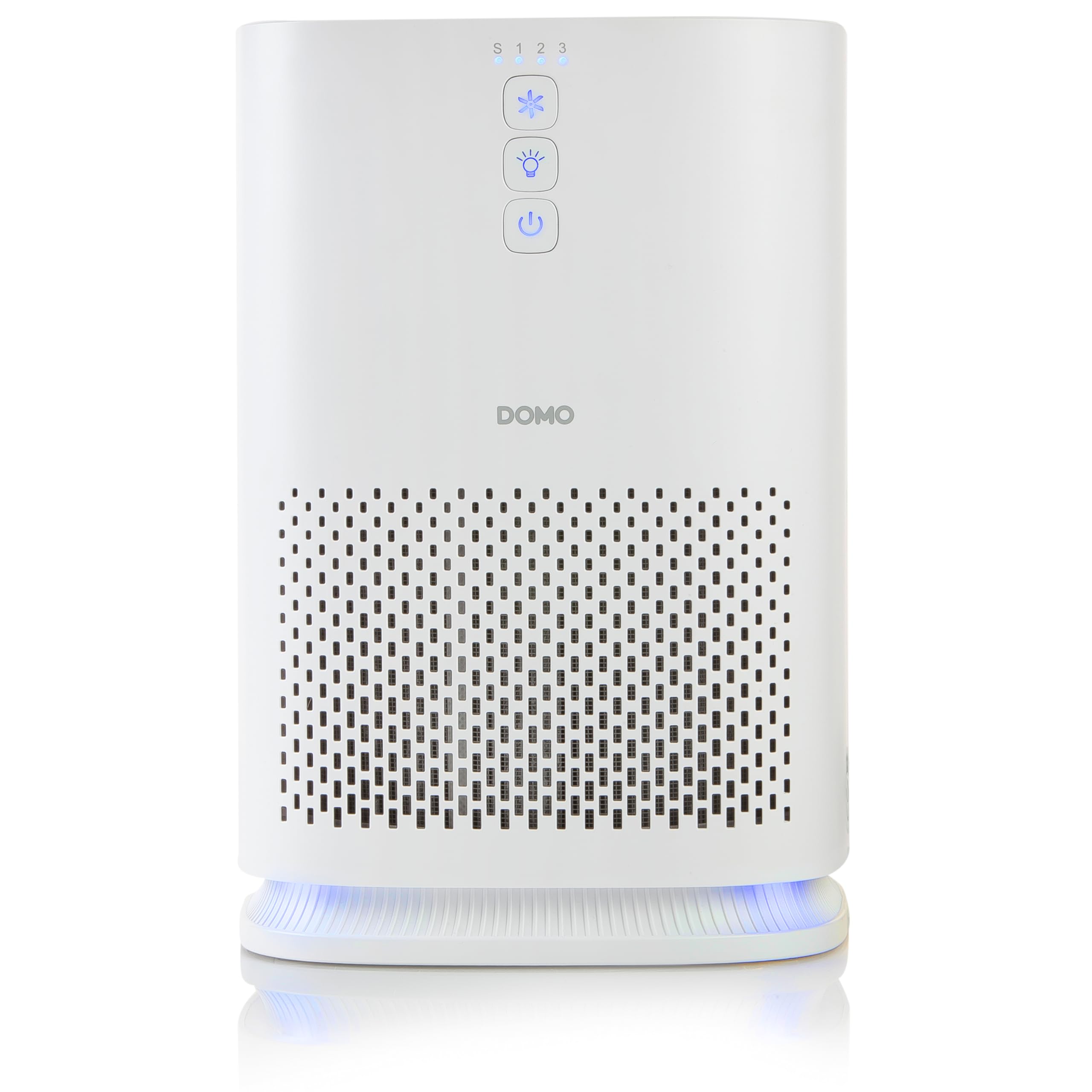 DOMO DO264AP oczyszczacz powietrza, filtr HEPA – przeciw pleśni i pyłkom – do pomieszczeń maks. 20 m²/50 m³ – tryb uśpienia < 61 dB – Airpurifier z inteligentnym filtrem Reset – 3 prędkości i tryb