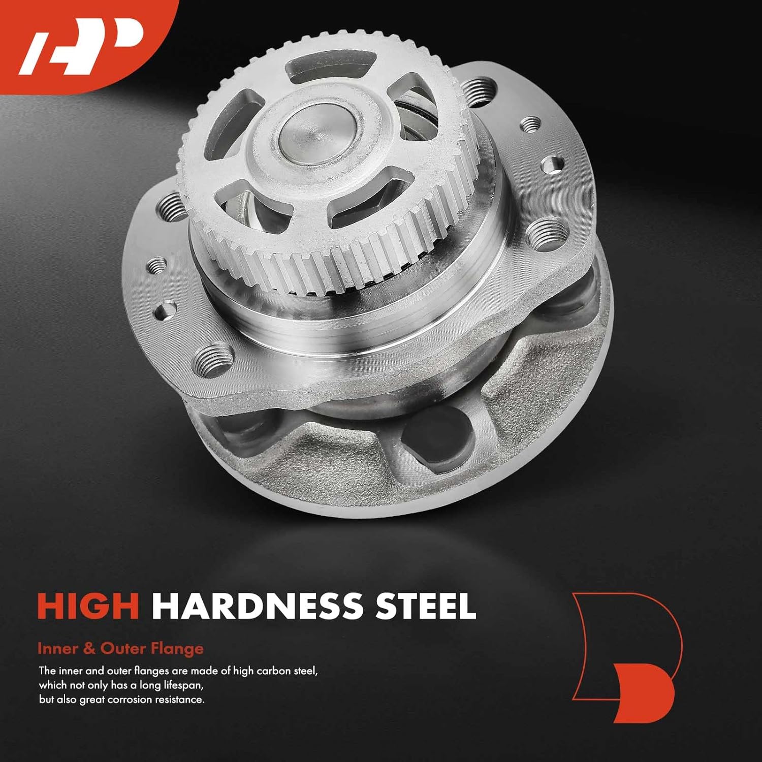 A-Premium Rear Wheel Bearing and Hub Assembly Compatible with Dodge Plymouth Chrysler - 1996-2000 - Town Country, Grand Caravan, Grand Voyager, Voyager, with Rear Drum & 14 inche Wheel