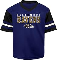 Vista 14 de Outerstuff NFL Teams - Camiseta tipo jersey de punto para niños y jóvenes varones con logotipo del equipo (8-20)