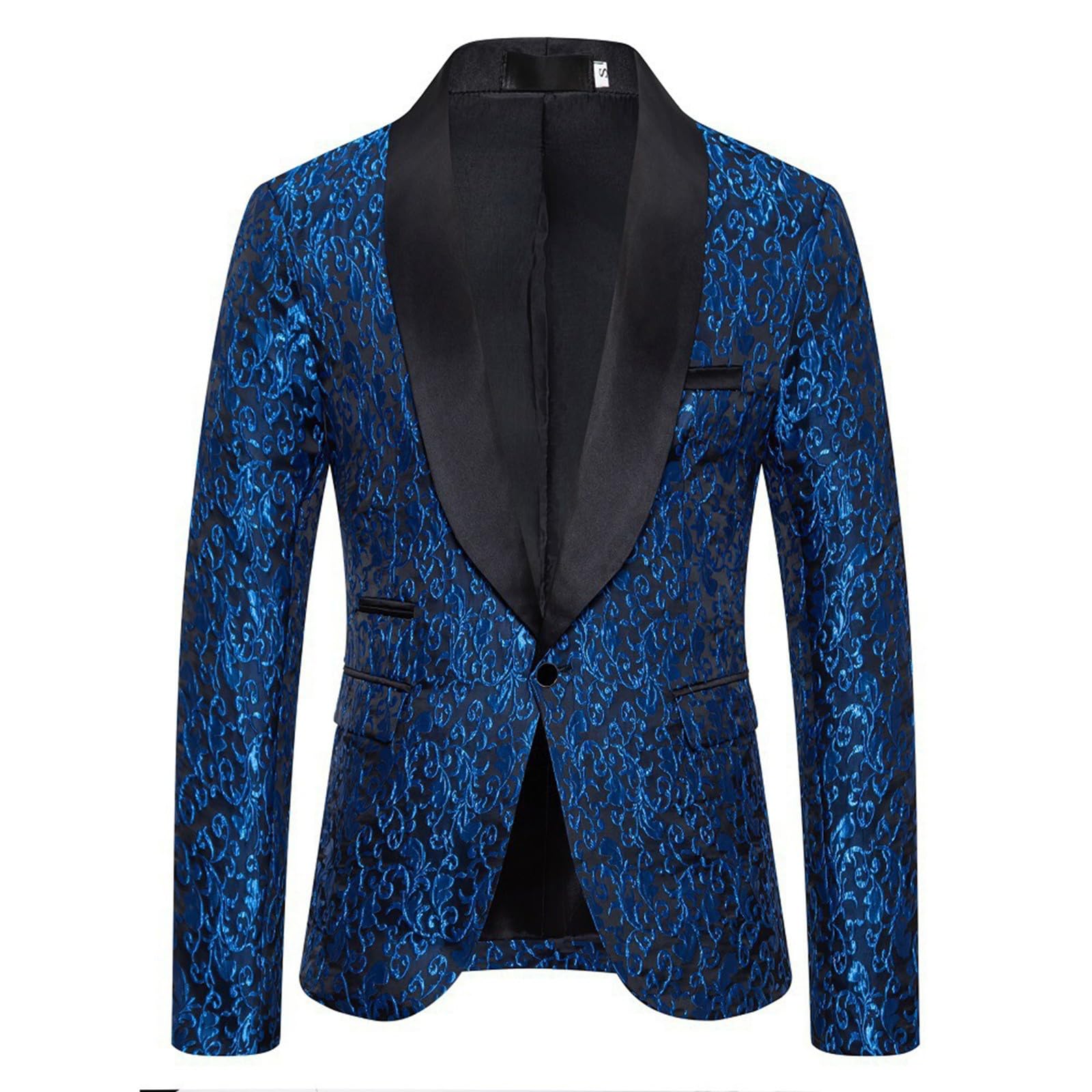 Giacca da lavoro slim fit con stampa animalier e paillettes glitterate alla moda per eventi serali