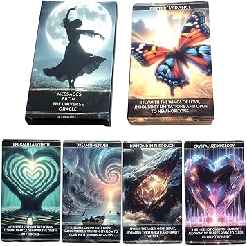 Tarot Cards 36-Sheet Portable Deck, Divination Tools | Beginner Tarot Set with Meanings, Home Travel Party Friends Adults Teens Family Night Gathering Meditation Guidance, Fortune Telling Practice,