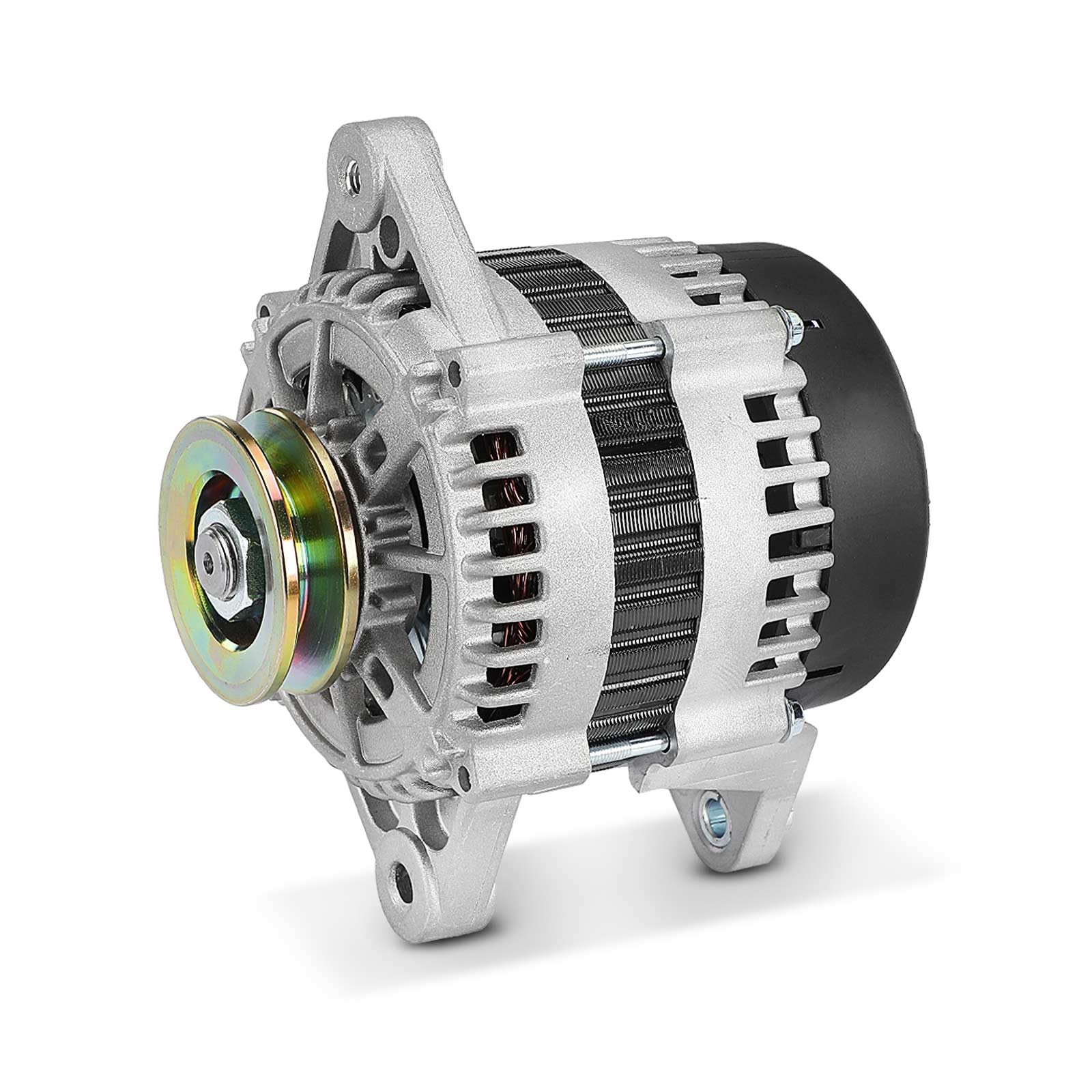 Frankberg Alternador con Polea de Rueda Libre Gasolina Compatible con Matiz M200 M250 0.8L Spark M300 1.0L Spark M300 1.2L Matiz M200 M250 1.0L Aveo/Kalos Compacto T250 T255 1.2L Replace# 96380673