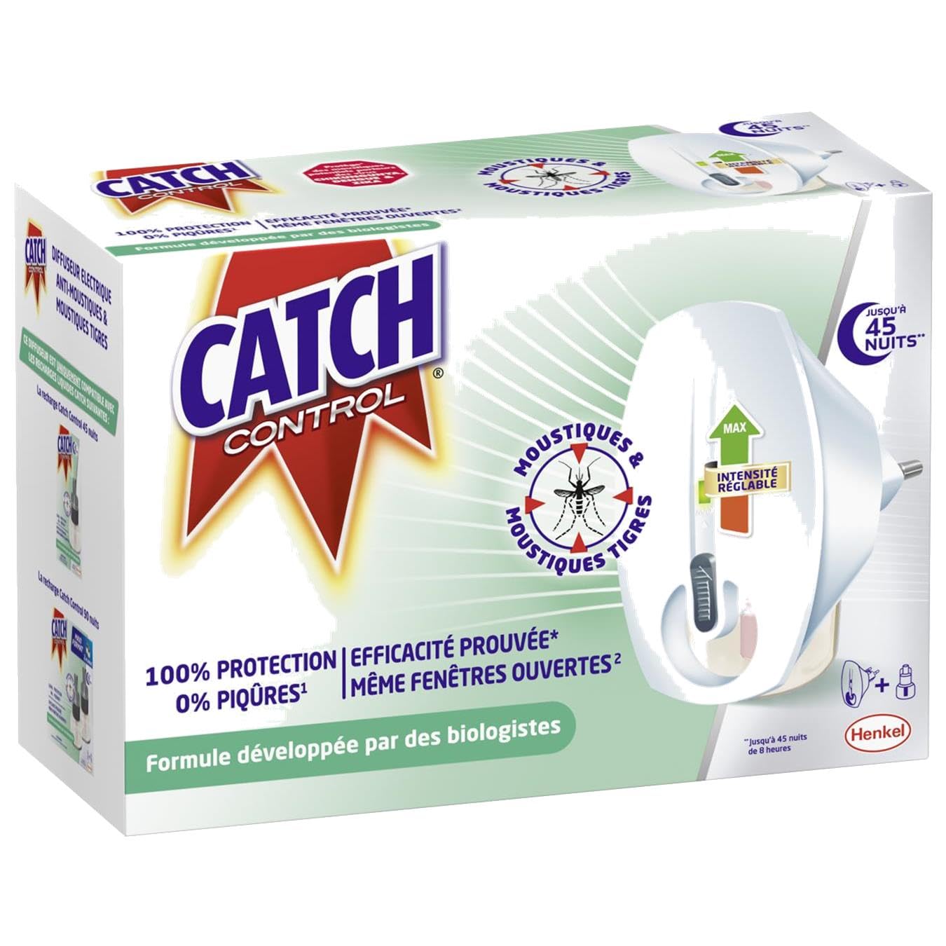 CATCH CONTROL Zestaw 3 regulowanych dyfuzorów elektrycznych, 45 nocy