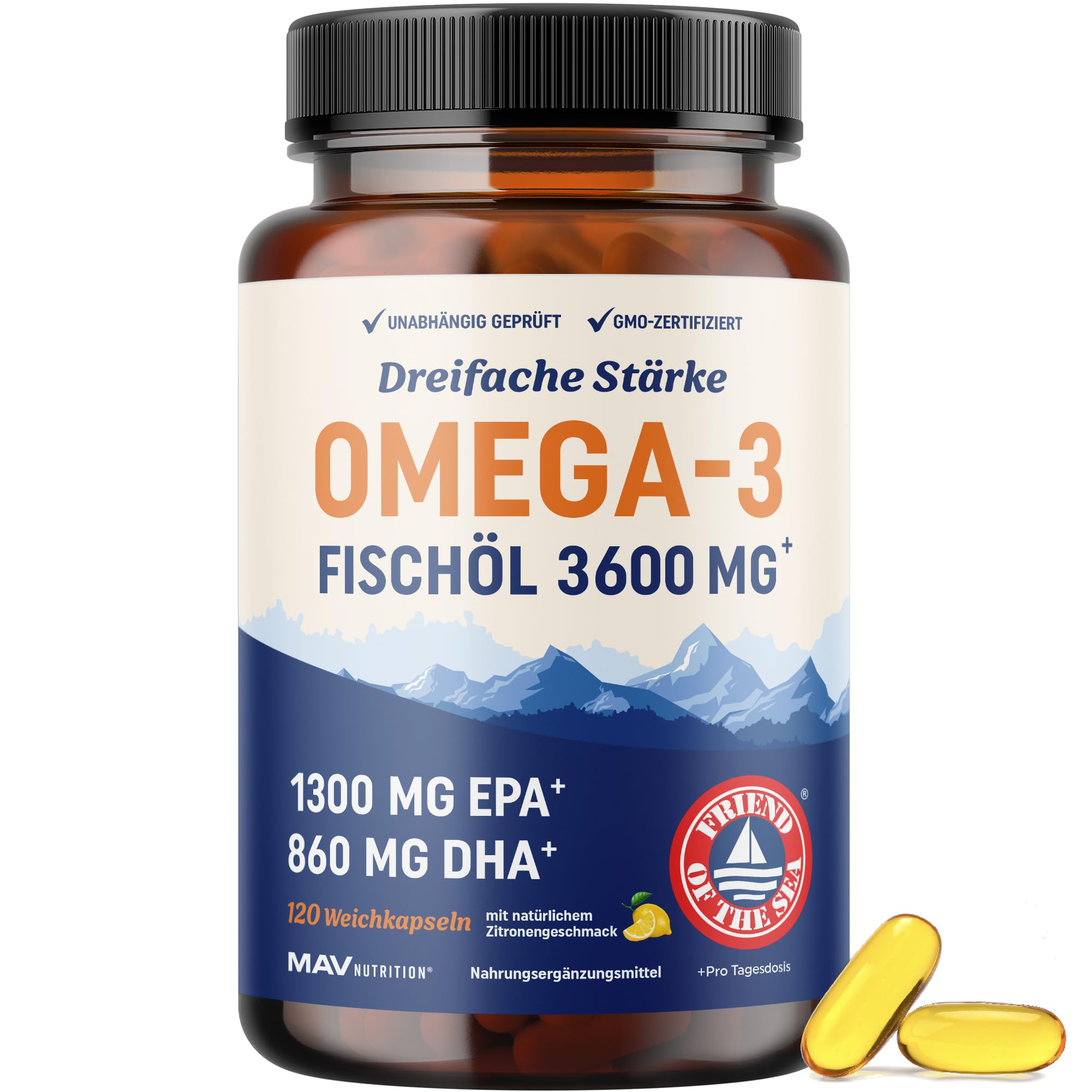 Triple Strength Omega 3 Fish Oil 3600 mg