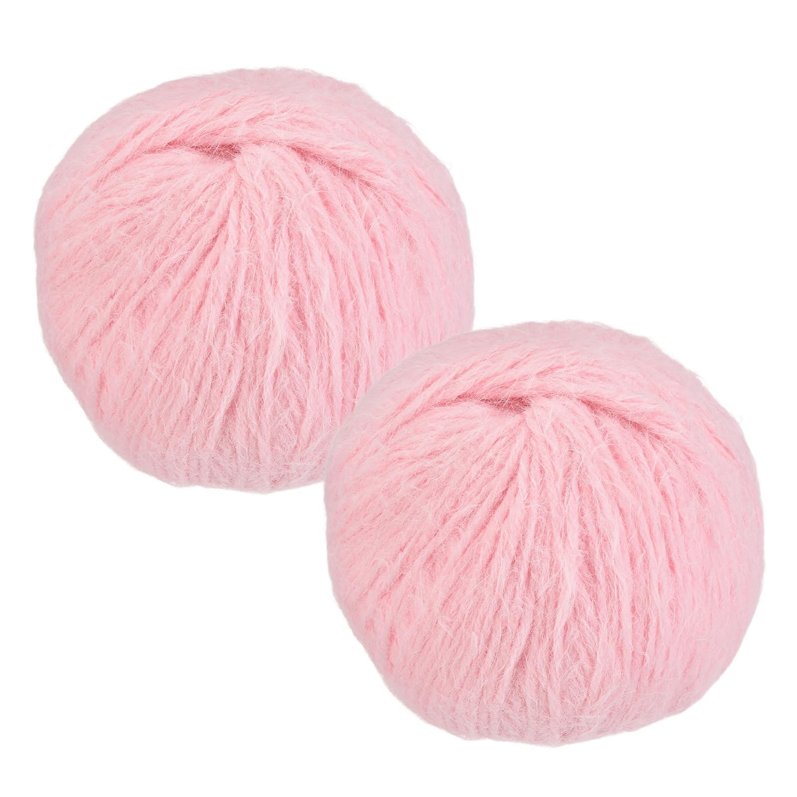 Lana mohair rosa de peso encaje para tejer a croché gorros y bufandas caladas