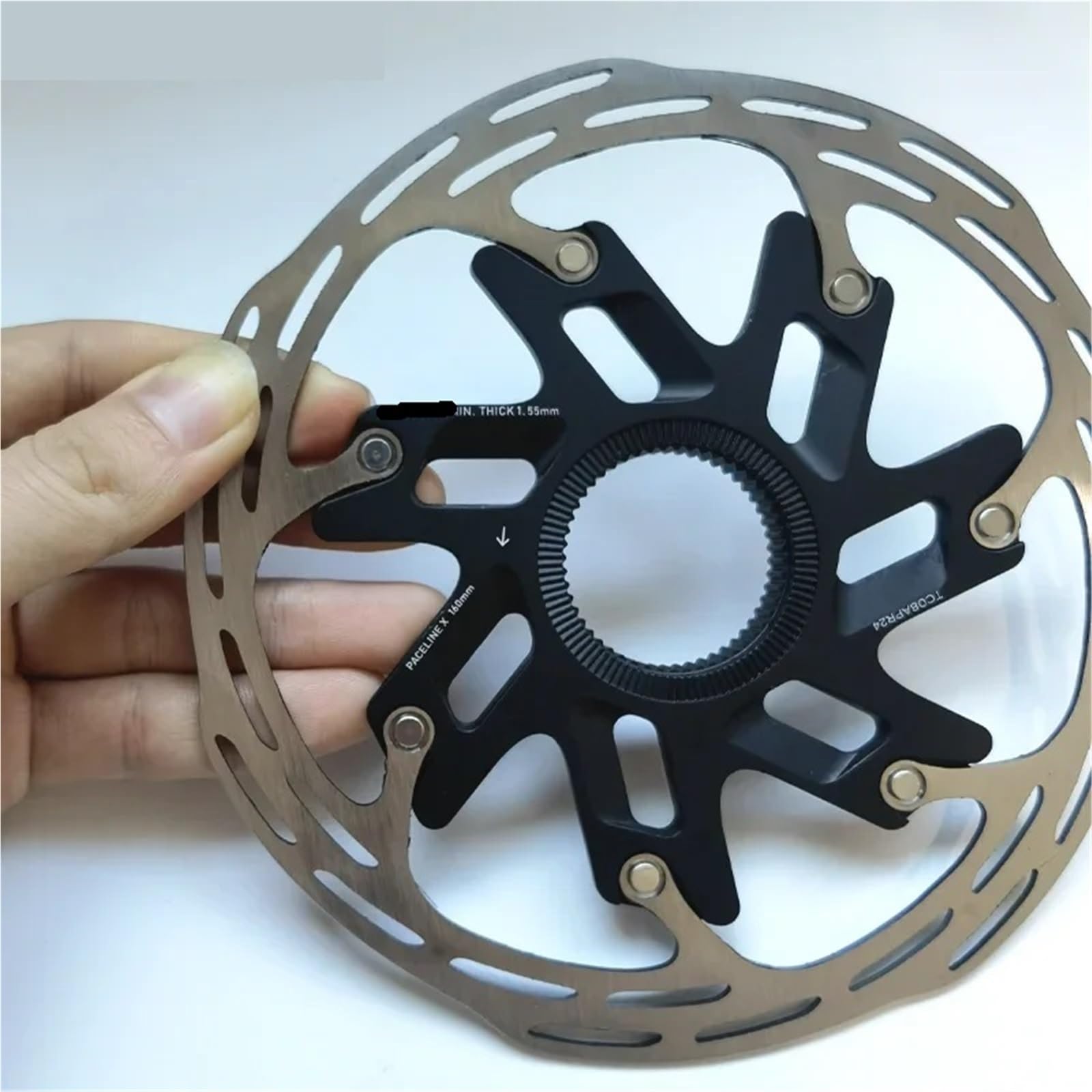 Rotore freno per bicicletta da strada, 160 mm, Centerlock, disco freno leggero, portapacchi in alluminio, parti per freni bici
