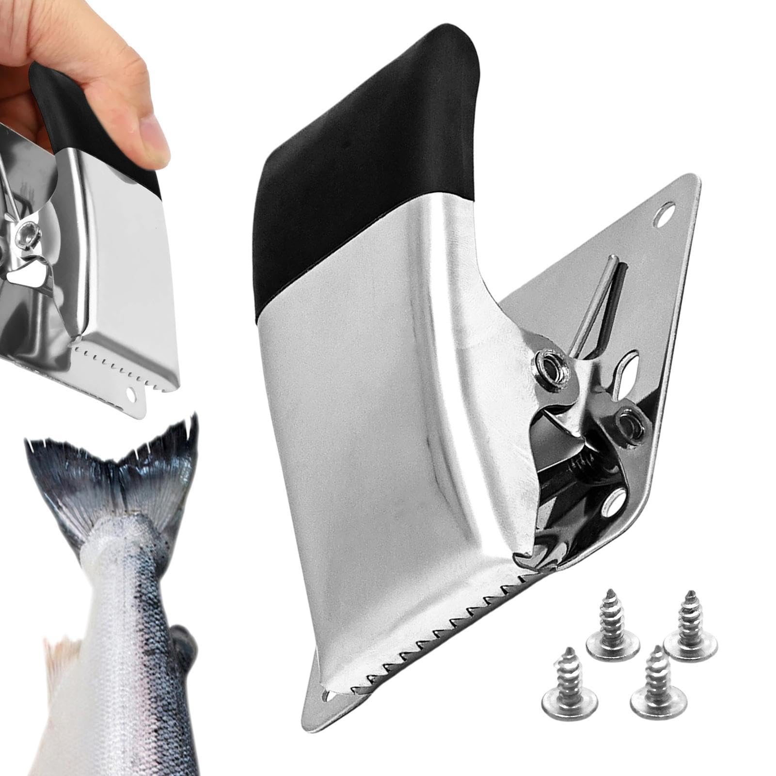 Fischgreifer Werkzeug Edelstahl Rutschfeste Beschädigungsfreie Tragbare | Angelgreifer Fischhalter Werkzeug Für Den Outdoor-Bereich, Ufer, See, Meer, Kajak, Boot, Felsen, Angler Und Fisc