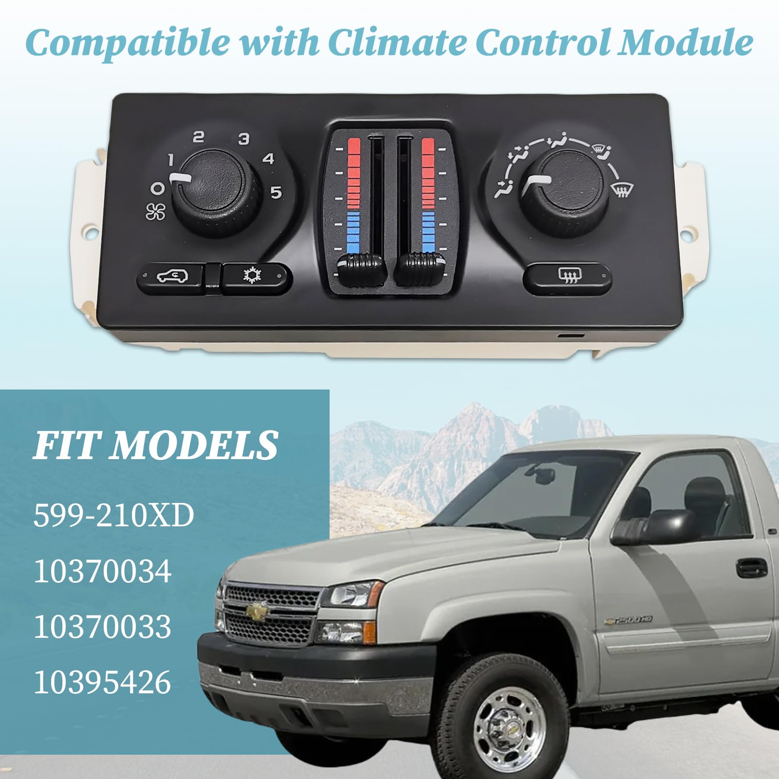 599-210XD Climate Control Module Fits For 2002-2009 Chevy Avalanche GMC Envoy