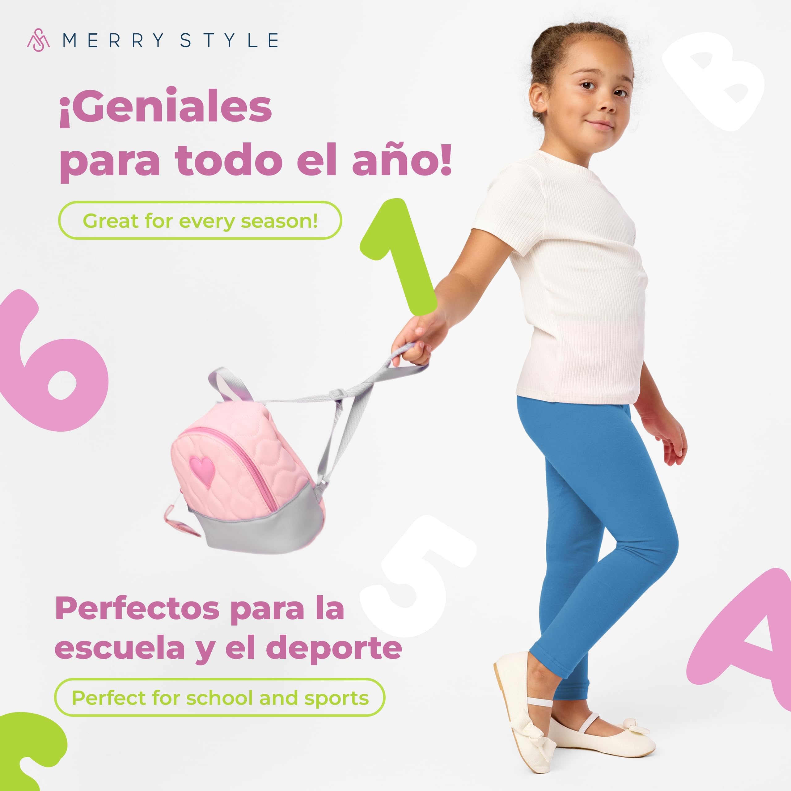Merry Style Leggins Mallas Pantalones Largos Ropa Deportiva Niña MS10-130 — view 5
